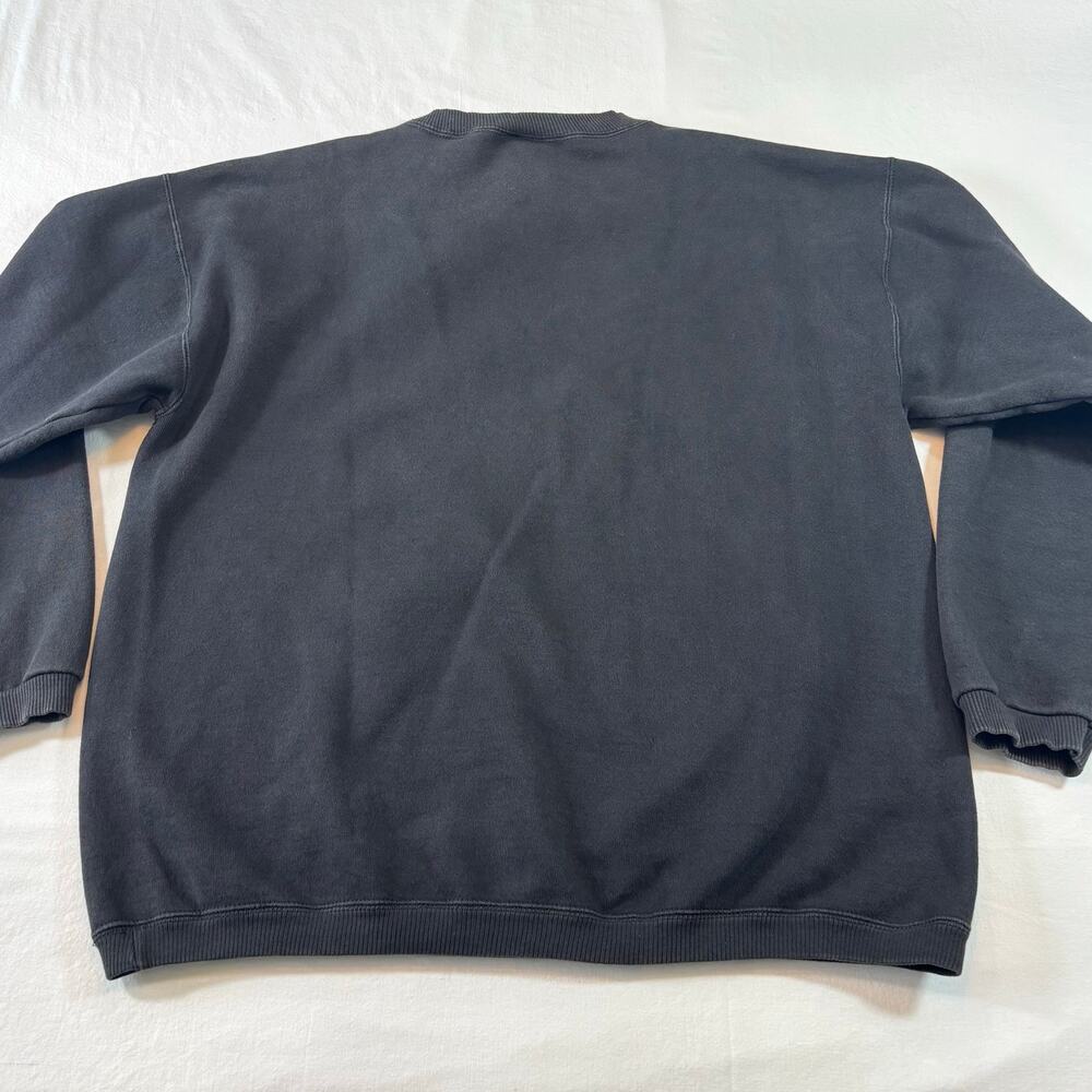 Vintage 90s Majestic Tiger Black Crewneck Sweatshirt, Size L, Made in USA - Picture 3 of 7